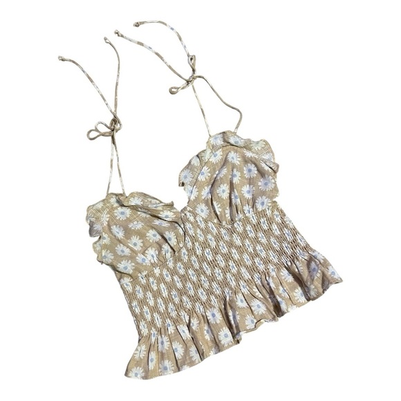 Forever 21 Floral Beige Camisole - Picture 1 of 4
